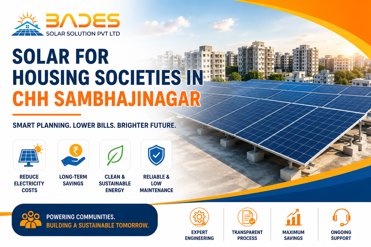 Solar for housing society in Chh Sambhajinagar